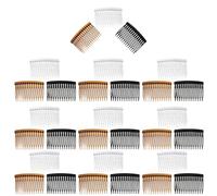 Mikikit 30pièces Lot de Peignes Latéraux Plastique pour Cheveux Accessoires Coiffure avec Dents Longues Clips Légers et Décoratifs pour Chignons Séparations et Styles Élégants au