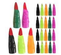 Mikikit 35 Faux Ongles Longs de Sorcière Halloween en Plastique Coloré - 35 Pièces Accessoires Cosplay et Fête Déguisée Griffes Décoratives pour Costume