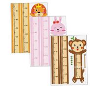 Mikikit 3ensembles Toise Pour Garçon Fille Autocollante Rubans Indicateurs De Stickers Muraux Pour Chambre à Coucher Fournitures De Maternelle Règle Murale De Croissance