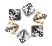 Mikikit 3Paires Capuchons de Protection pour Talons de Élégantes pour Préserver Chaussures et Protéger Orteils Couverture Design Chic