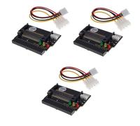 Mikikit 3pièces Adaptateur IDE vers CF avec LED Compatible avec DMA Connecteur Broches Couleur Noire