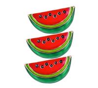 Mikikit 3pièces Broche Pastèque Dessin Animé Mini Pour Femme Pinces à Robe Finition Lisse Solide Réutilisable Et Facile à Fixer Pour Décorer Foulards Ou Cardigans