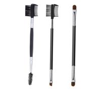 Mikikit 3pièces Brosse à Sourcils Et Peigne à Cils à Double Tête Pour Maquillage Impeccable Discipline Des Sourcils