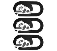 Mikikit 3pièces Cache Webcam pour Ordinateur Portable Couvre Lentille Ultra-Fin avec Motif Panda Protection Vie Privée Le Piratage Compatible PC et Tablette