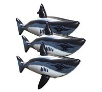 Mikikit 3Pièces Jouets Gonflables Requin pour Natation de Sécurité pour Garçon Fille pour Piscine et Plage Faciles à