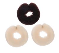 Mikikit 3pièces Lot De Bigoudis Nylon Souples Chignon Queue Cheval Accessoires Coiffure Diy