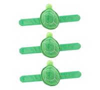 Mikikit 3pièces Lot de Bracelets Tortue Peluche Style Kawaii Accessoire Ludique pour Garçon Fille et Adultes Facile à Enfiler
