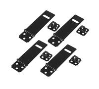 Mikikit 4 Ensembles Heavy Duty Metal Hasp Latch Locks For Barn Doors Cupboards Gate Shed Cabinets Sliding Lock Hardware