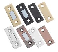 Mikikit 4 Ensembles Kit Butées Invisibles pour Portes Armoire Fermeture Magnétique et Compacte pour Placards Coulissants Sécurité et Animaux Design Discret Plusieurs Couleurs avec Fixation