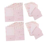 Mikikit 4 ensembles Papier à Lettres Décoratif et Enveloppes Kit de Papeterie avec Animaux et Fleurs Enveloppes Papier par Set Élégance Vintage pour Écrire Vos Messages
