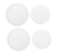 Mikikit 4 Ensembles Puzzle à Peindre Circulaire Vierge pour Garçon Fille Matériel de Peinture DIY Développement Créativité et Coordination Main Œil Jeu Éducatif Garçon Fille