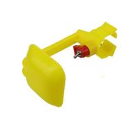Mikikit 4 pièces Abreuvoir Poules Automatique Jaune Gobelets Plastique Suspendus pour Poulets Canards Fontaine Boire Volaille Kit et Anti-gaspillage