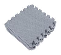 Mikikit 4 Pièces Amortisseurs Tapis de Protection au Sol Patins Anti-Vibrations Lave-Linge Tapis de Sol emboîtables tuiles de Puzzle en Mousse Carreaux de Mousse emboîtables Eva Silver