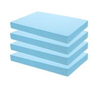 Mikikit 4 Pièces Bloc de Mousse à Sculpter Bleu en Écume Rectangulaire, Facile à Couper Modeler pour Projets Artistiques et Décoration DIY