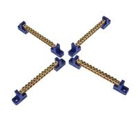 Mikikit 4 pièces Bornier Cuivre de Distribution Barrette de Terre Robuste pour Boîtier Électrique Connexion Sécurisée et Installation Rapide