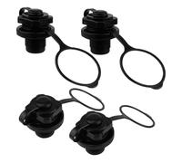 Mikikit 4 pièces Bouchon de Valve pour Kayak Adaptateur de Gonflage PVC Durable Valve Haute Pression pour Canoë et Bateau Gonflable Pratique et Compact