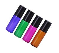 Mikikit 4 pièces Bouteilles Rechargeables Lot de Flacons de Parfum Étanches pour Huiles Essentielles et Cosmétiques Pratiques et Compactes