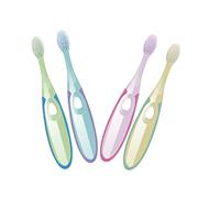 Mikikit 4 pièces Brosse à Dents pour Garçon Fille de Brosses à Dents Souples pour Protection des Gencives Nettoyage et Développement Habitudes Hygiène Couleurs