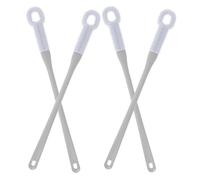 Mikikit 4 Pièces Brosses Souples Lave-pieds en Pp et Tpe, Nettoyage Profond des Orteils, Exfoliation Douce, pour Personnes Âgées à Domicile