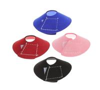 Mikikit 4 Pièces Cercle de Protection des perroquets col Perroquet Collier de Protection pour Animaux de Compagnie protège-Cou d'oiseau cône de Cou d'oiseau Velours coréen