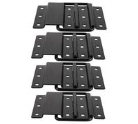 Mikikit 4 Pièces Charnière Amovible Noire en Alliage pour Flight Case et Road Case, Design Gain de Place, Installation Rapide, Accessoire Robuste pour Caisse Pliable Jusqu'à 25kg