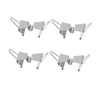 Mikikit 4 pièces Clips de Toile à Huile Acier Inoxydable Ensemble pour Séparer Humides et Sèches Accessoires de Peinture pour Artistes Pratique et