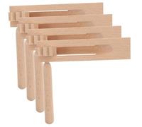 Mikikit 4 pièces Instruments Musicaux Garçon Fille Bois Créateur de Bruit à Cliquet Jouets Éducatifs pour Éveil Musical