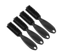 Mikikit 4 pièces Lot de Brosses de Nettoyage pour Tondeuse à Cheveux Poils Doux Nylon Brosse Coiffure pour Barbier Entretien des Outils de Coiffage à Domicile et Voyage