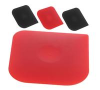 Mikikit 4 pièces Lot de Grattoirs Pâte Multifonctions Plastique Coupe Pâte et Lisseur Gâteau Ergonomique Résistant et Sûr pour Cuisine Pâtisserie