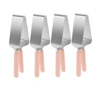 Mikikit 4 pièces Lot de Outils de Découpe et Transfert Gâteau Triangulaires Acier Inoxydable Coupe Pâtisserie pour Mariage Pince Pratique Antidérapante pour Dessert