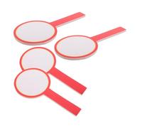 Mikikit 4 pièces Lot de Palettes Effaçables à Sec Portables Tableau Double-Face Prise Main Confortable pour Juges et Arbitres Lors de Compétitions