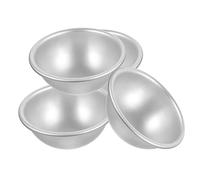 Mikikit 4 pièces Moule à Gâteau Hémisphérique Alliage Daluminium à Lusure Cuisson Homogène pour Pâtisserie Maison Moule Non Adhérent pour Débutants Parfait pour Fondants et Desserts