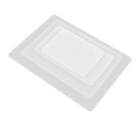 Mikikit 4 Pièces Moule en Silicone pour Résine Époxy Cristal DIY, Facile et Sûr, pour Couverture de Carnet B5 A5 A6 A7, Outil Créatif pour Présents Faits Main