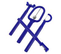 Mikikit 4 pièces Outil Entraînement Langue Garçon Fille Bleu Kit pour Exercices Musculaire Oral Améliore Flexibilité et Prononciation Matériel Sûr Acier Inoxydable et Plastique Facile à