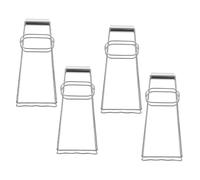 Mikikit 4 pièces Pince Acier Inoxydable Brûlure pour Bol Pince Pratique pour Plat Chaud Maintien Sécurisé Adaptée pour Plaques Chauffantes et Vapeur