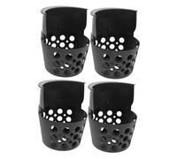 Mikikit 4 pièces Poches de Billard Plastique Résistantes Inserts pour Table Américain Installation Facile Fonctionnement Fluide Anti-bloquage Accessoires Billard pour Salle de Jeu