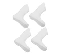 Mikikit 4 Pièces Présentoir de Pied Garçon Fille Plastique Blanc pour Chaussettes Chaussures Sandales Décoration Boutique Garçon Fille