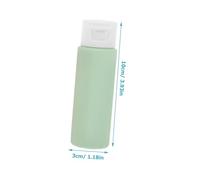 Mikikit 4 pièces Set de Flacons Souples Rechargeables pour Lotion et Shampoing Bouteilles de Voyage Étanches et Légères Petit Format Portable pour Valise et Usage Quotidien