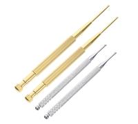 Mikikit 4 pièces Stylo Acupuncture Électronique Acupoint Acier Inoxydable Outils de Massage et Auto-massage pour Stimulation Auriculaire et Diagnostic Précis