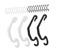 Mikikit 40 Pièces Clips de Fixation de Cage Plastique Clips Latéraux pour Cages à Hamsters et Poulets Accessoires pour Assemblage DIY