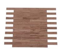 Mikikit 40 pièces Miniature Plancher Imitation Accessoires Maison Poupée pour Décoration Salon Chambre Salle à Manger et Bureau et Réutilisable