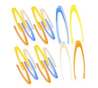 Mikikit 40 Pièces Pinces Plastique à Bout Plat pour Garçon Fille Pinces Sensorielle pour Activités Manuelles Résistantes et Précises Outils Éducatifs pour École et Aventure Plein Air