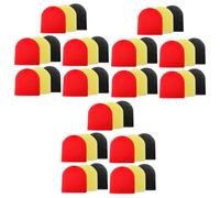 Mikikit 45pièces Bonnet Microphone Épaissi Mousse Housse De Protection pour Microphone Ktv Compatible Scène Interviews Rouge Jaune Noir