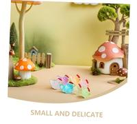 Mikikit 48 Pièces Mini Chicken Figures Glow in The Dark Resin Ornaments Durable Luminous Tiny Chicks for DIY Garden Moss Micro Landscape Crafts