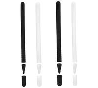 Mikikit 4ensembles Stylus Pen Silicone avec Couvercles Compatibles pour Pencil Et Design Pratique pour Stylet