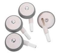Mikikit 4pcs de Poussette Remplaçables Silencieuses en Plastique pour Trolley ou Poussette, Faciles à Installer pour Bébés