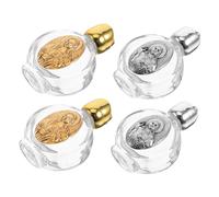 Mikikit 4pièces Bouteilles Eau Bénite Rose Et Flacons Portables pour Prières Personnelles Et Décorations Église
