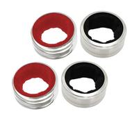 Mikikit 4pièces Collier Acier Inoxydable pour Vin Stop Gouttes Et Anneaux Anti-débordement Accessoires Élégants pour Maison Fêtes Préserve Votre Table des Éclaboussures Et Taches