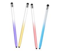 Mikikit 4pièces Lot de Stylets Tactiles pour Tablettes et Téléphones Stylets Double Usage pour Écrire Dessiner et Jouer avec Réactivité Précise