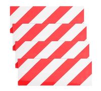 Mikikit 4pièces Protection Murale de Garage Mousse Épaisse avec Bandes Réfléchissantes Rouges et Blanches Coussinets Anti-Chocs pour Poteaux et Angles Protège-portières et Murs